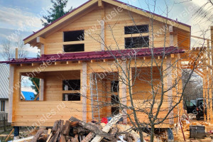 Статьи — Обзор проектов двухэтажных домов из профилированного бруса — фото