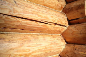 Как сэкономить на домокомплекте, не теряя в качестве? — Как заделать трещины в бревнах — фото