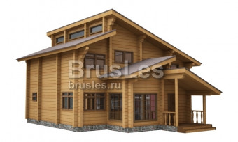 Проекты 2-этажных домов из профбруса — Венедикт — фото