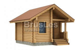 Проекты бань из оцилиндрованного бревна — Юмакс — фото
