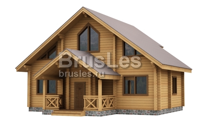 Проект "Адонис" двухэтажный дом  из бруса — фото-532_2
