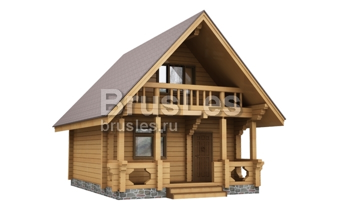 Проект "Аполлон" небольшой дом из бруса с мансардой — фото-532_1