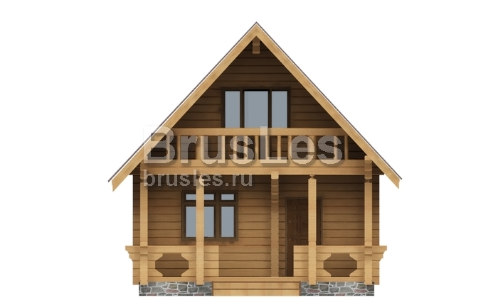 Проект "Аполлон" небольшой дом из бруса с мансардой — фото-532_2