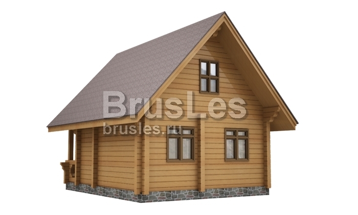 Проект "Аполлон" небольшой дом из бруса с мансардой — фото-532_3