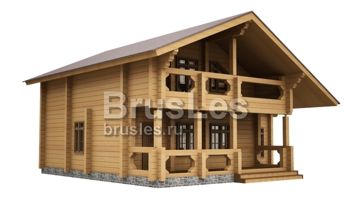 Проект "Аскольд" дом из бруса с мансардным этажом — фото-532_1