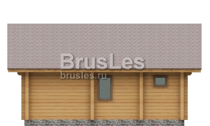 Проект "Гелеон" одноэтажный дом из бруса с террасой — фото-532_3