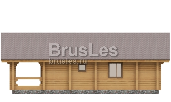 Проект "Добрыня" одноэтажный дачный дом из профилированного бруса — фото-532_2