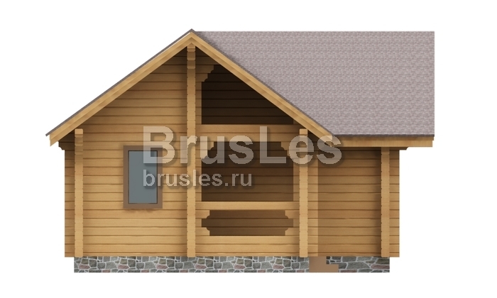 Проект "Добрыня" одноэтажный дачный дом из профилированного бруса — фото-532_3