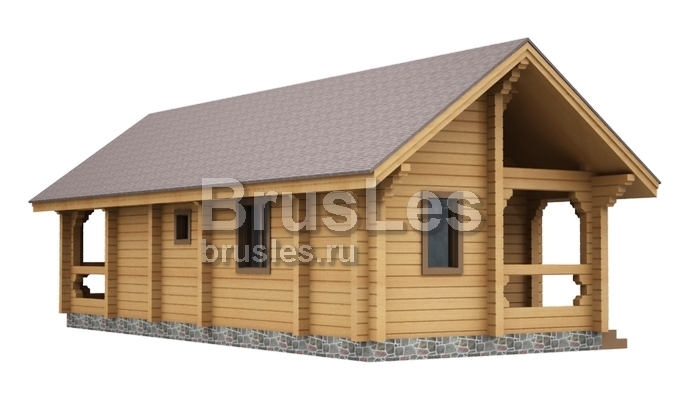 Проект "Добрыня" одноэтажный дачный дом из профилированного бруса — фото-532_4