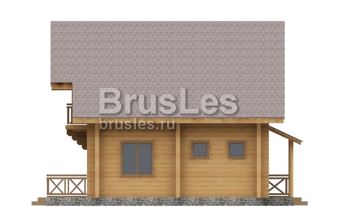 Проект "Елизар" загородный коттедж  с террасой и большим балконом — фото-532_2