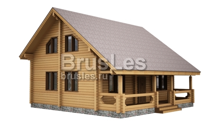 Проект "Июлий" загородный дом  с мансардой и террасой — фото-532_1