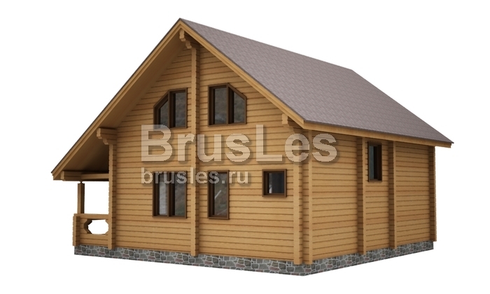 Проект "Июлий" загородный дом  с мансардой и террасой — фото-532_2