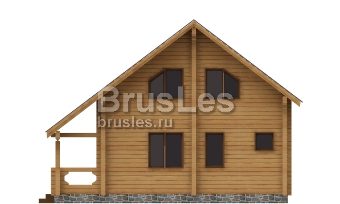 Проект "Июлий" загородный дом  с мансардой и террасой — фото-532_3