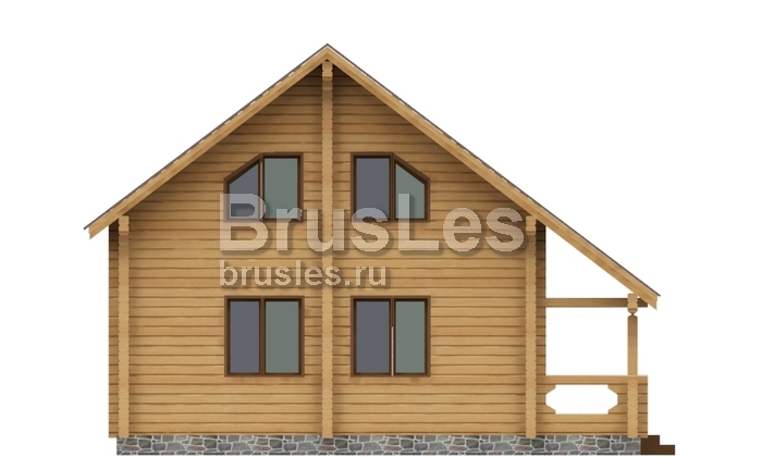 Проект "Июлий" загородный дом  с мансардой и террасой — фото-532_4