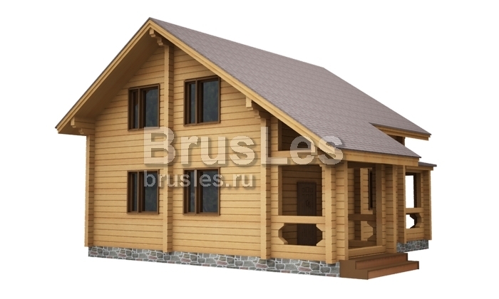 Проект "Капитон" загородный дом с мансардой и террасой — фото-532_2