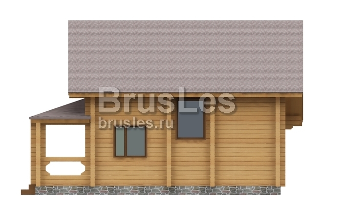 Проект "Капитон" загородный дом с мансардой и террасой — фото-532_4