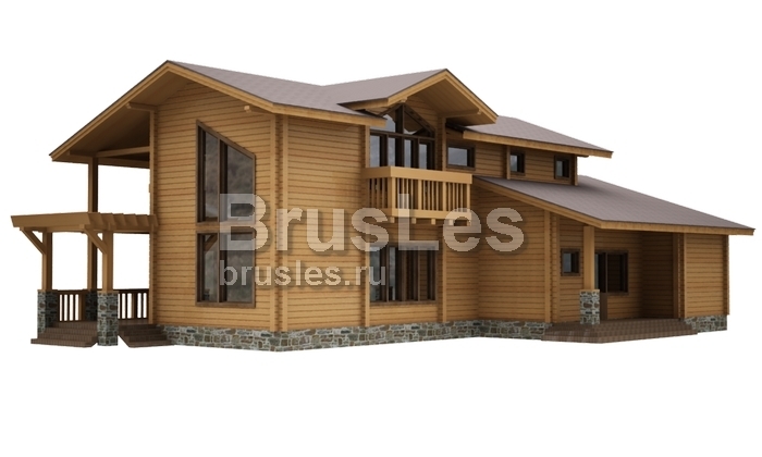 Проект "Кристов" большой двухэтажный дом из профбруса — фото-532_3