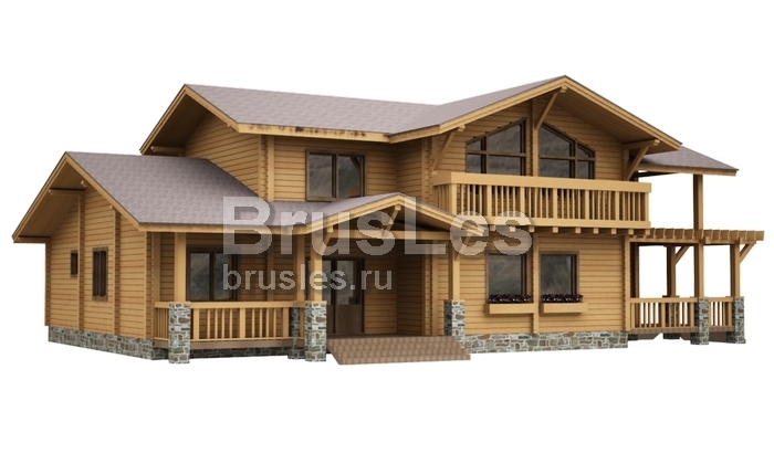 Проект "Кристов" большой двухэтажный дом из профбруса — фото-532_4