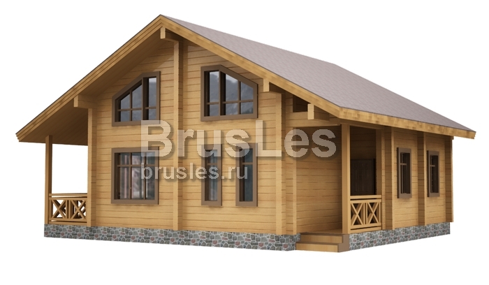 Проект "Ларион" двухэтажный дом из бруса с террасой — фото-532_2