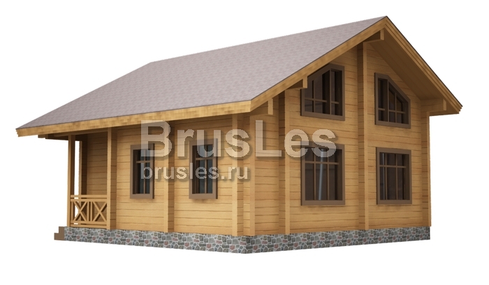 Проект "Ларион" двухэтажный дом из бруса с террасой — фото-532_3