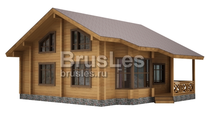 Проект "Ларион" двухэтажный дом из бруса с террасой — фото-532_4