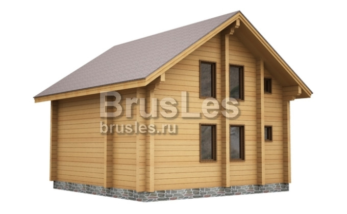 Проект "Леонардо" загородный двухэтажный дома из бруса — фото-532_2
