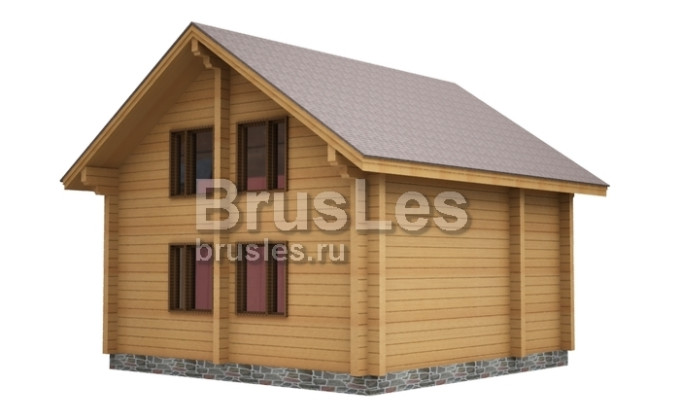 Проект "Леонардо" загородный двухэтажный дома из бруса — фото-532_3