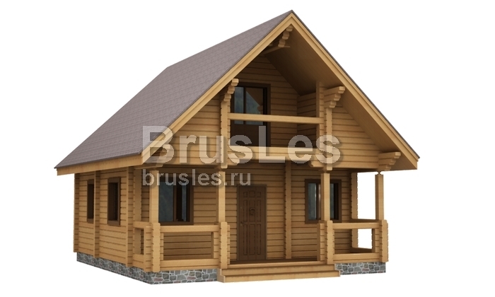 Проект "Любомир" двухэтажный дом с террасой и балконом — фото-532_1