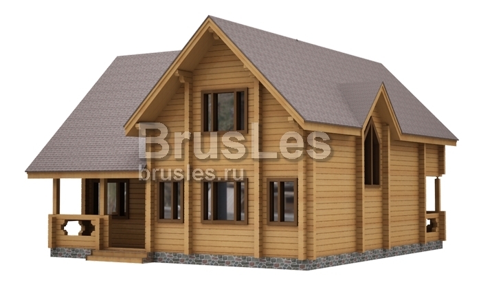 Проект "Милад" дом из бруса с балконом и 2 террасами — фото-532_3