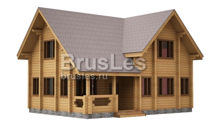 Проект "Милад" дом из бруса с балконом и 2 террасами — фото-532_4
