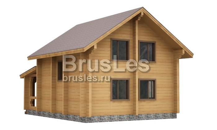 Проект "Никон"  двухэтажный дом  из бруса — фото-532_3