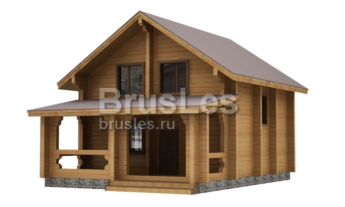 Проект "Никон"  двухэтажный дом  из бруса — фото-532_4