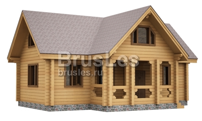 Проект "Оскар" дом из бруса с террасой — фото-532_1
