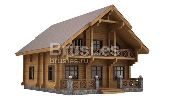 Проект "Остап" загородный двухэтажный дом  из профбруса — фото-532_1