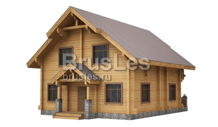 Проект "Остап" загородный двухэтажный дом  из профбруса — фото-532_4