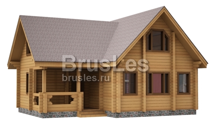 Проект "Отто" двухэтажный дом из профилированного бруса — фото-532_1