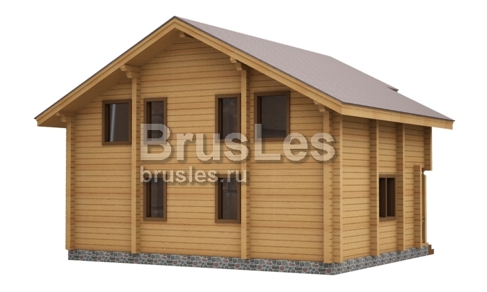 Проект "Пилан" дом из бруса с террасой и навесом — фото-532_2