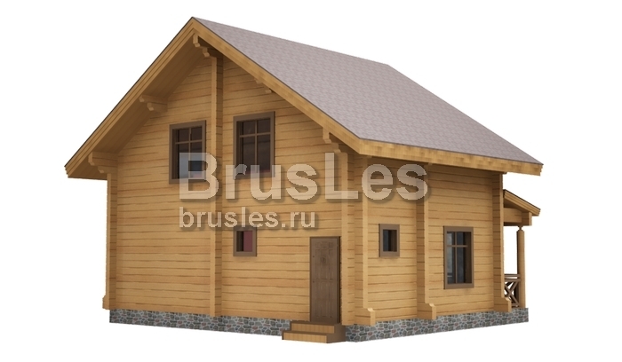 Проект "Платон" двухэтажный дом из профилированного бруса — фото-532_1