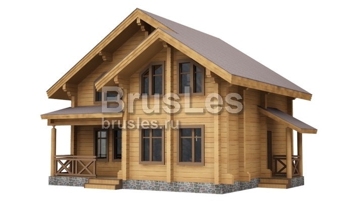 Проект "Платон" двухэтажный дом из профилированного бруса — фото-532_3