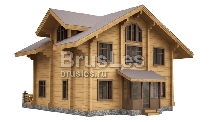 Проект "Потап" большой загородный  дом  из  бруса — фото-532_1