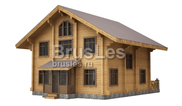 Проект "Потап" большой загородный  дом  из  бруса — фото-532_3