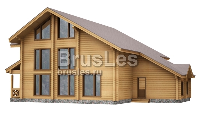 Проект "Рауль" трехэтажный дом из профилированного бруса — фото-532_3