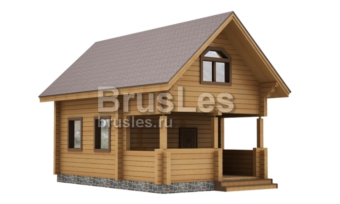 Проект "Феликс" бюджетный вариант дома из бруса — фото-532_1