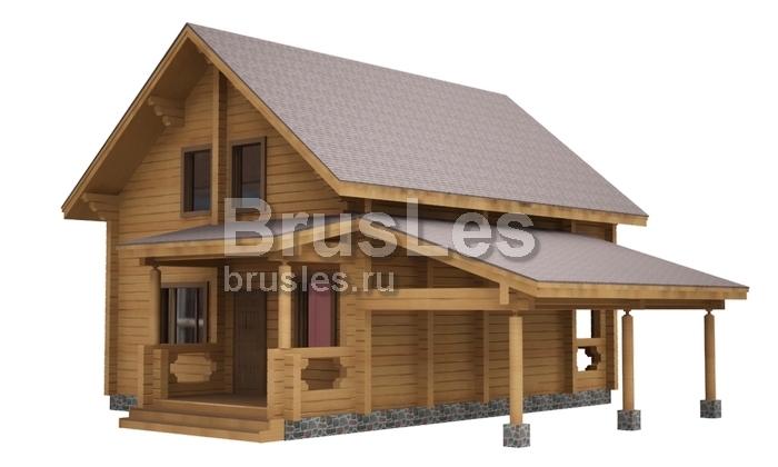 Проект "Филат" двухэтажный дом  из профилированного бруса — фото-532_1