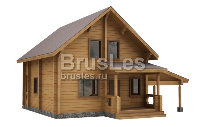 Проект "Филат" двухэтажный дом  из профилированного бруса — фото-532_2