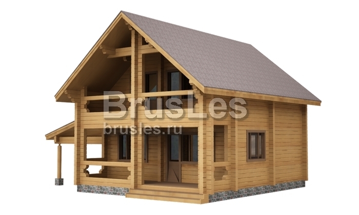 Проект "Филат" двухэтажный дом  из профилированного бруса — фото-532_3