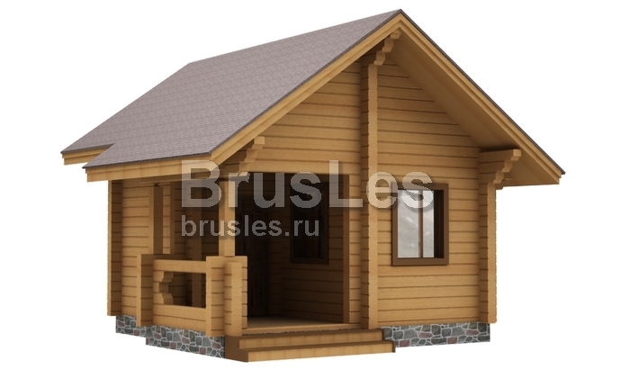 Проект "Юлиан" маленький дачный дом из профбруса — фото-532_1