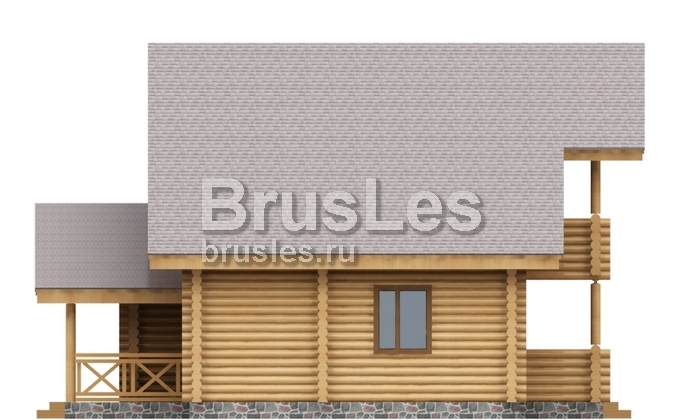 Проект "Агния" двухэтажный дом из оцилиндрованного бревна — фото-533_4