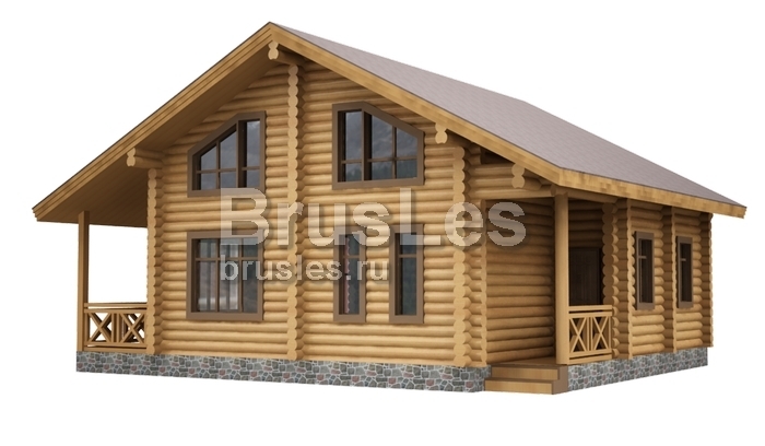 Проект "Александра" из оцилиндрованного бревна со вторым светом — фото-533_3