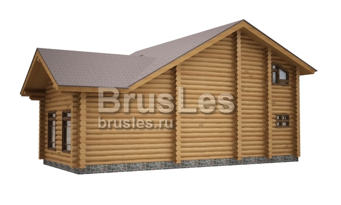 Проект  "Беатриса" дом из оцилиндрованного бревна со вторным светом и мансардой — фото-533_3